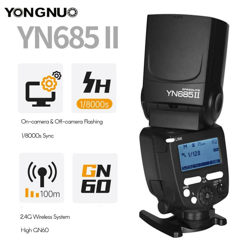 Yongnuo YN685II YN685 II Wireless 2.4G HSS TTL Flash Speedlite for Canon Cameras