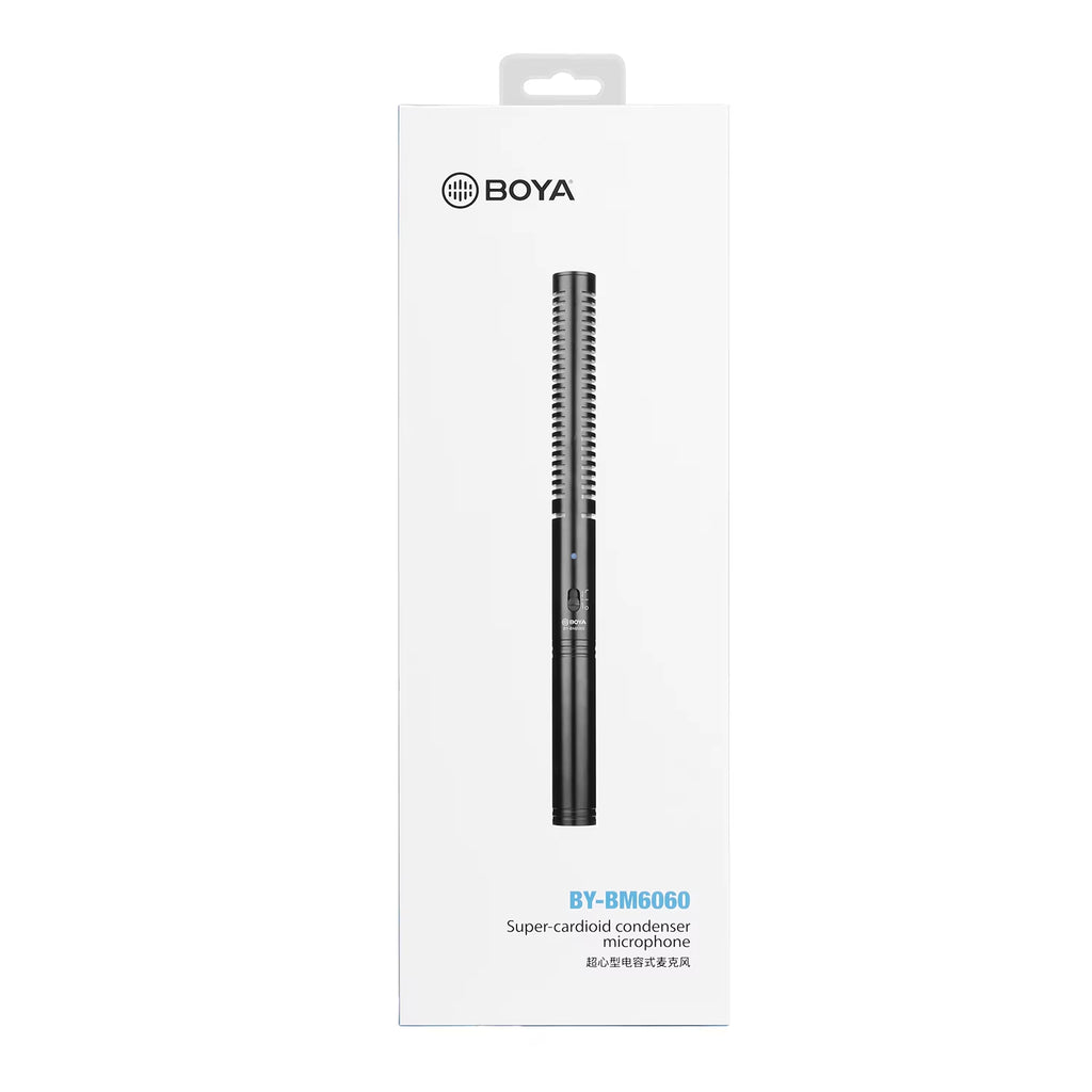 BY-BM6060 Professional Shotgun Microphone Super-Cardioid Condenser Mic for Filming Canon Nikon Sony Video DSLR Camcorder
