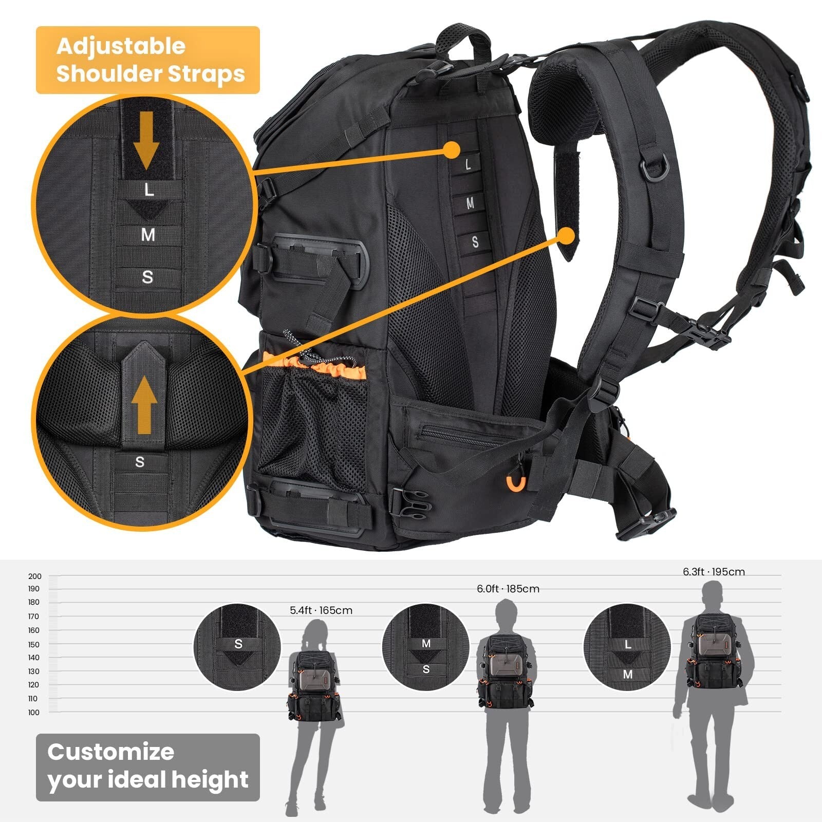 TARION Pro 2 Bags in 1 Camera Backpack Large with 15.6" Laptop Compartment Wa...