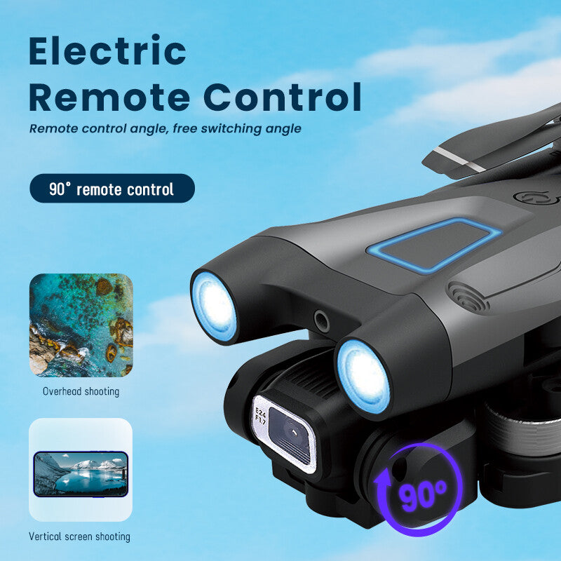 2024 New RC Drone with 4K HD Dual Camera WIFI FPV Foldable Quadcopter +3 Battery