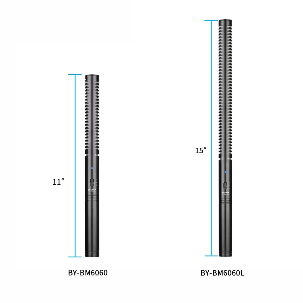 BY-BM6060 Professional Shotgun Microphone Super-Cardioid Condenser Mic for Filming Canon Nikon Sony Video DSLR Camcorder