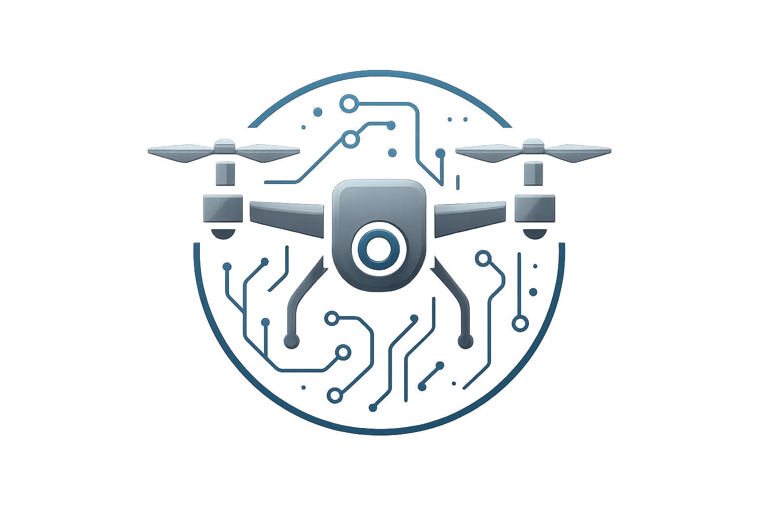 create an icon for tech brand featuring drones 