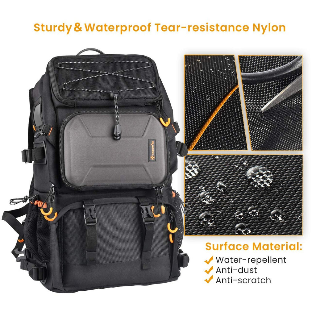 TARION Pro 2 Bags in 1 Camera Backpack Large with 15.6" Laptop Compartment Wa...