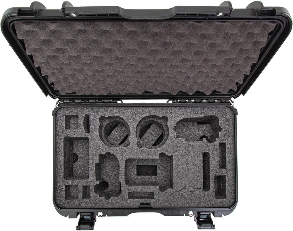 Media Series 935 Wheeled Lightweight NK-7 Resin Waterproof Hard Case with Foam Insert for Canon and Nikon DSLR Cameras, Black